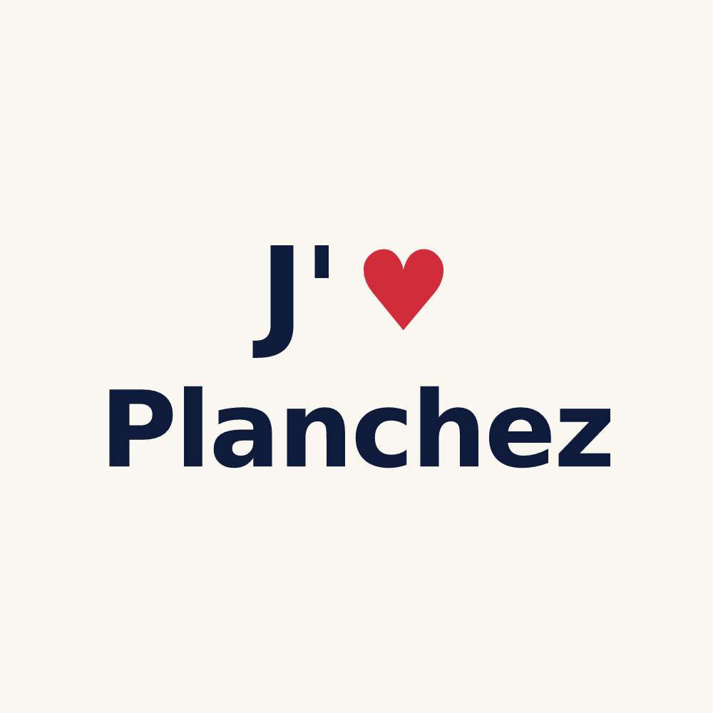 Tasse personnalisée Planchez — design J'aime Planchez
