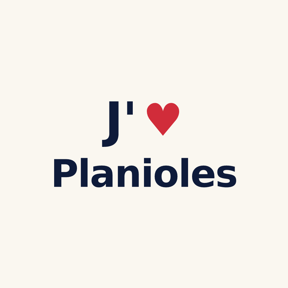Tasse personnalisée Planioles — design J'aime Planioles