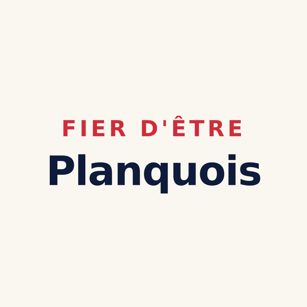 Tasse « Fier d'être Planquois » — design pour Planques