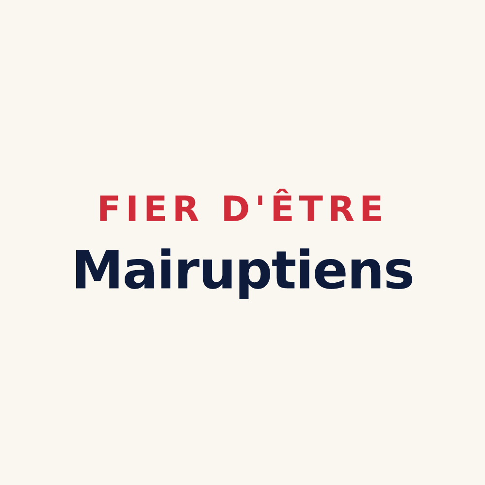 Tasse « Fier d'être Mairuptiens » — design pour Planrupt