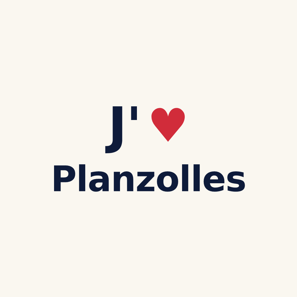 Tasse personnalisée Planzolles — design J'aime Planzolles