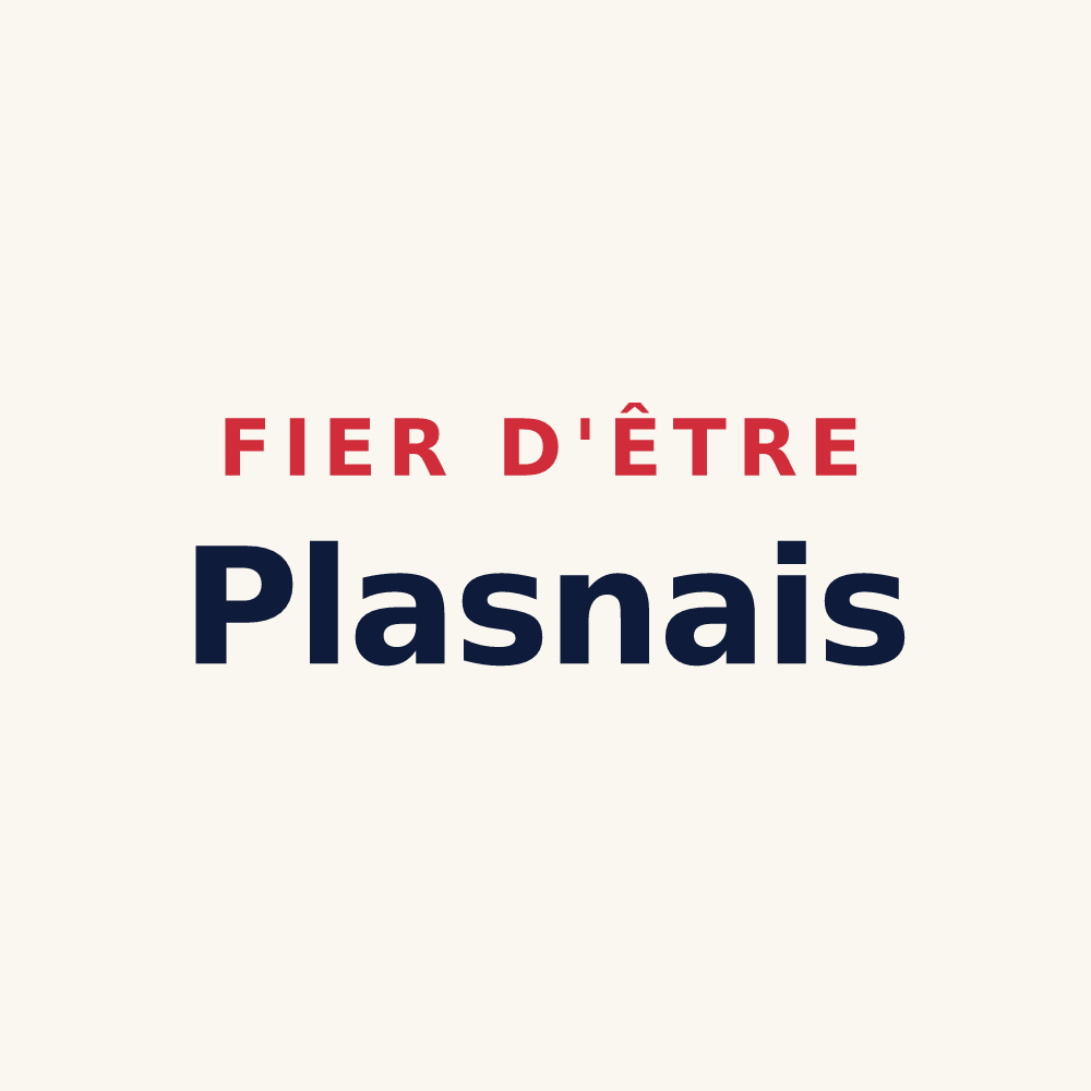 Tasse « Fier d'être Plasnais » — design pour Plasnes