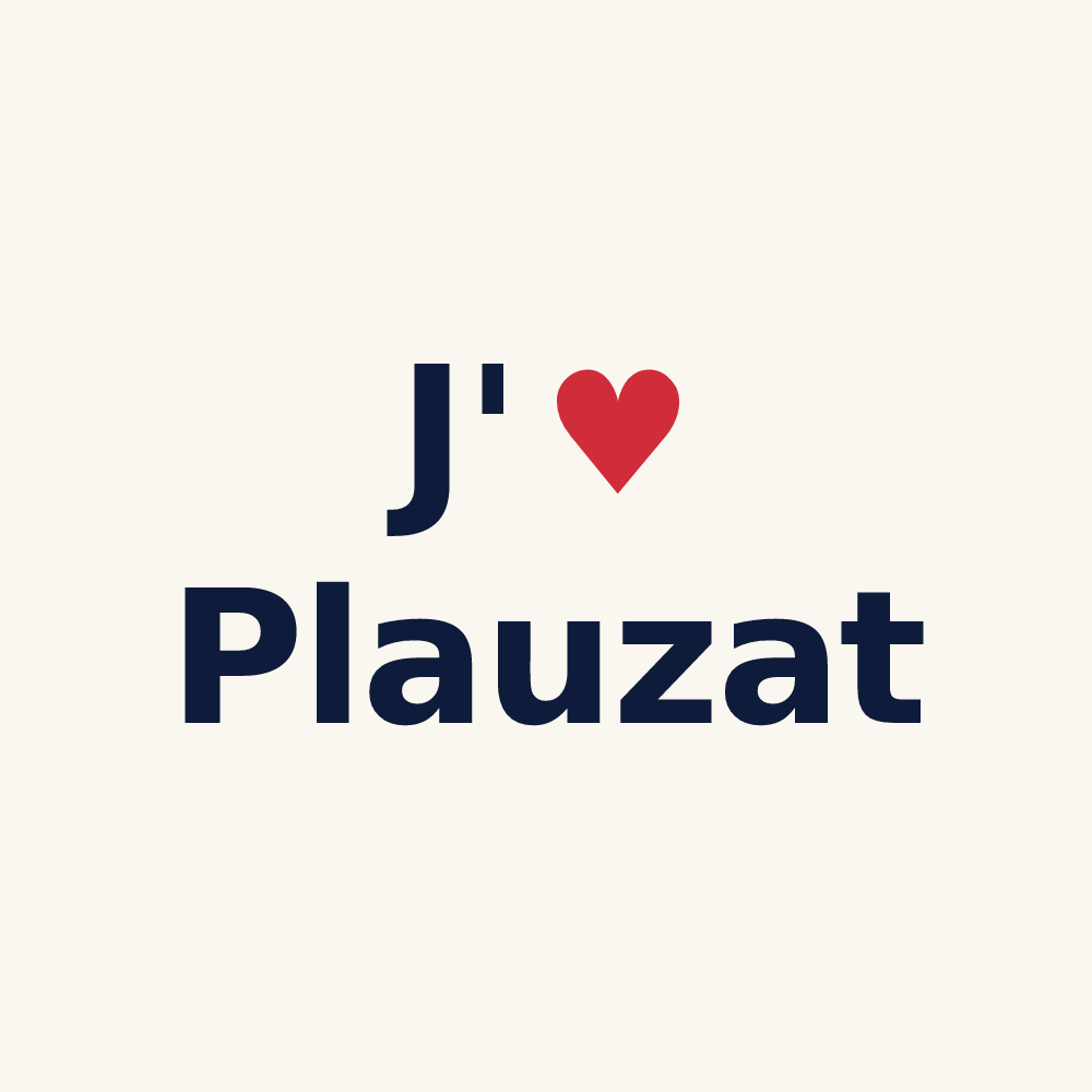 Tasse personnalisée Plauzat — design J'aime Plauzat