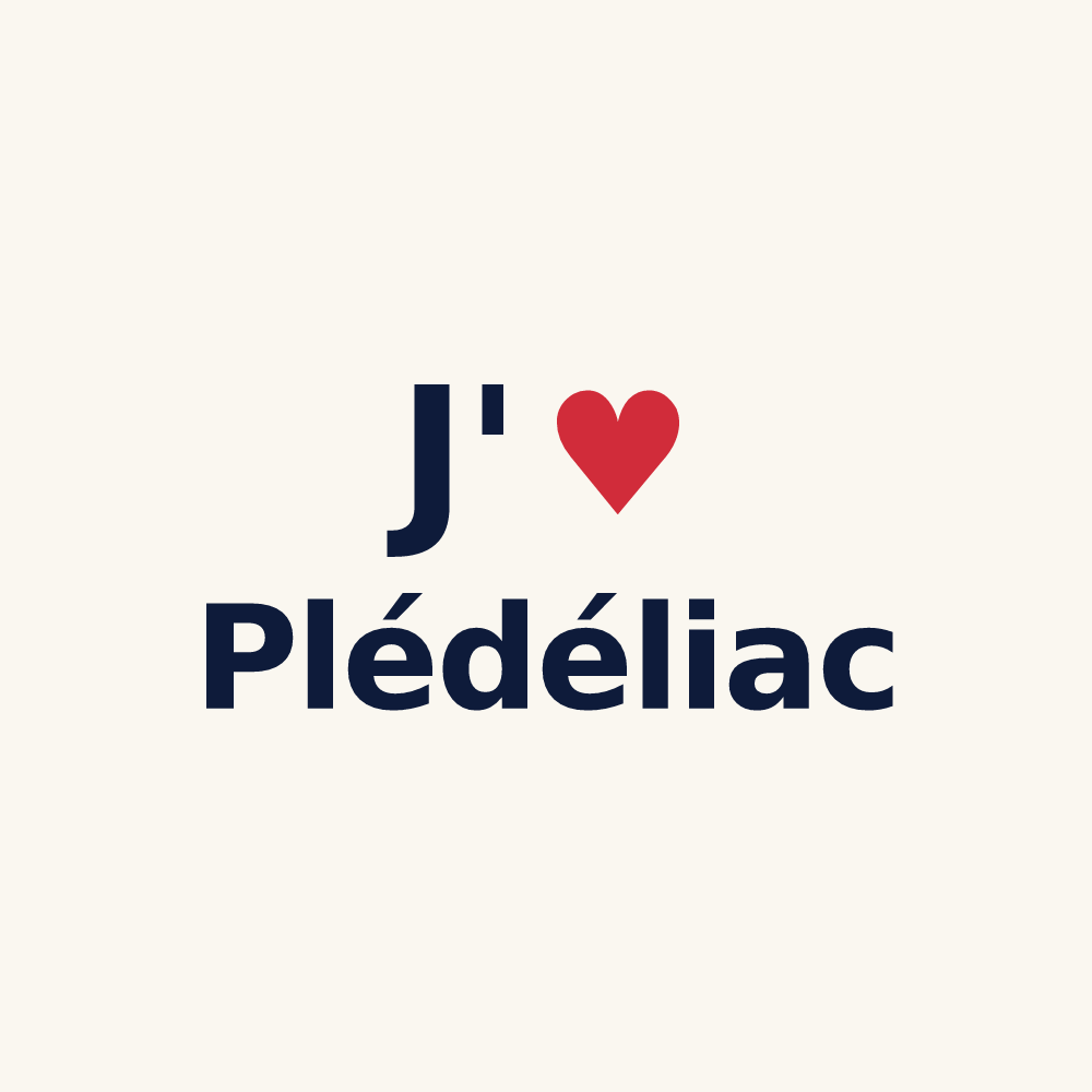 Tasse personnalisée Plédéliac — design J'aime Plédéliac