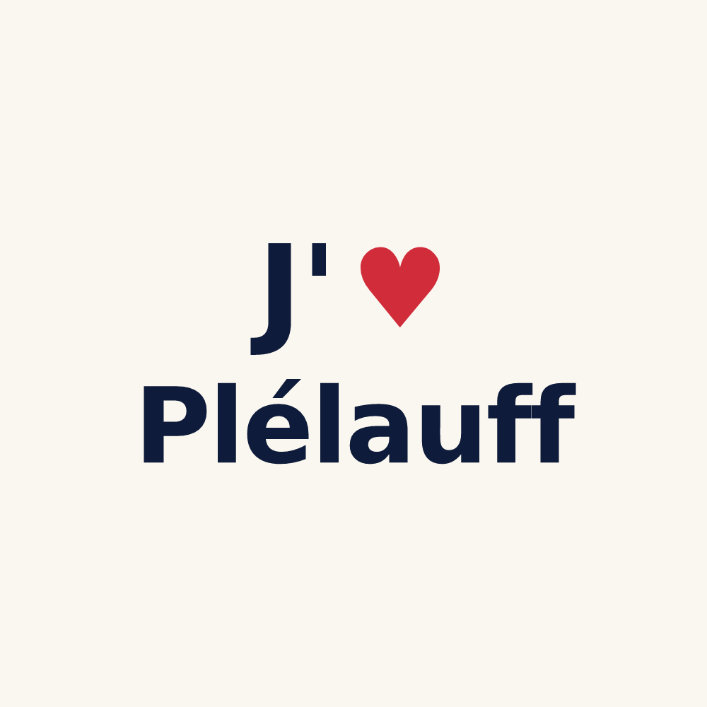 Tasse personnalisée Plélauff — design J'aime Plélauff