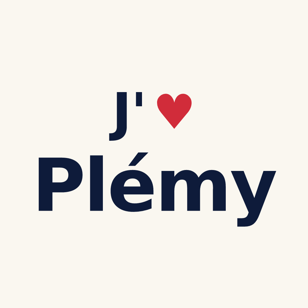 Tasse personnalisée Plémy — design J'aime Plémy