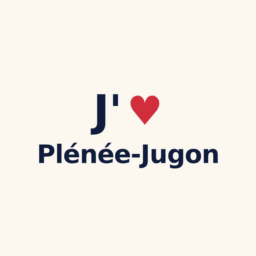 Tasse personnalisée Plénée-Jugon — design J'aime Plénée-Jugon