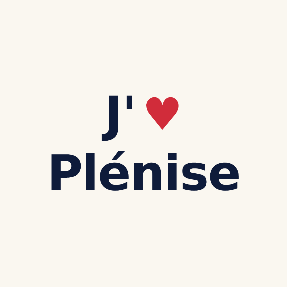 Tasse personnalisée Plénise — design J'aime Plénise