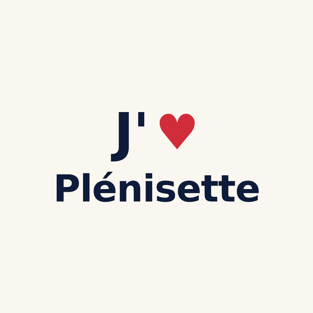 Tasse personnalisée Plénisette — design J'aime Plénisette