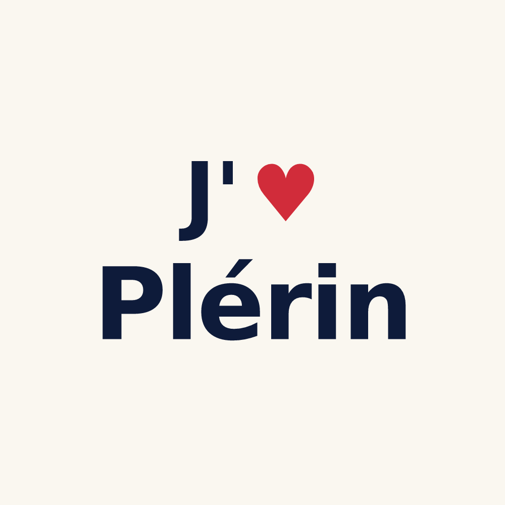 Tasse personnalisée Plérin — design J'aime Plérin