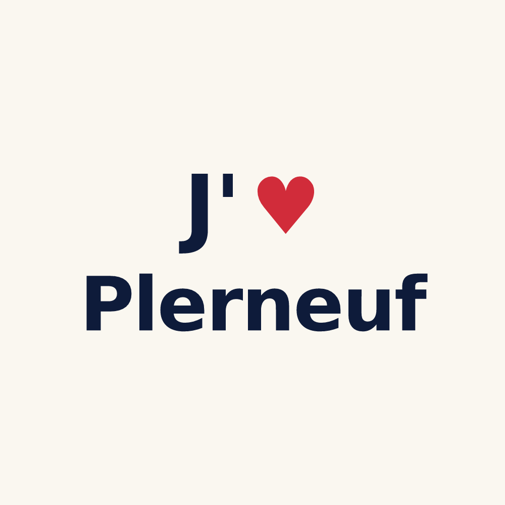 Tasse personnalisée Plerneuf — design J'aime Plerneuf