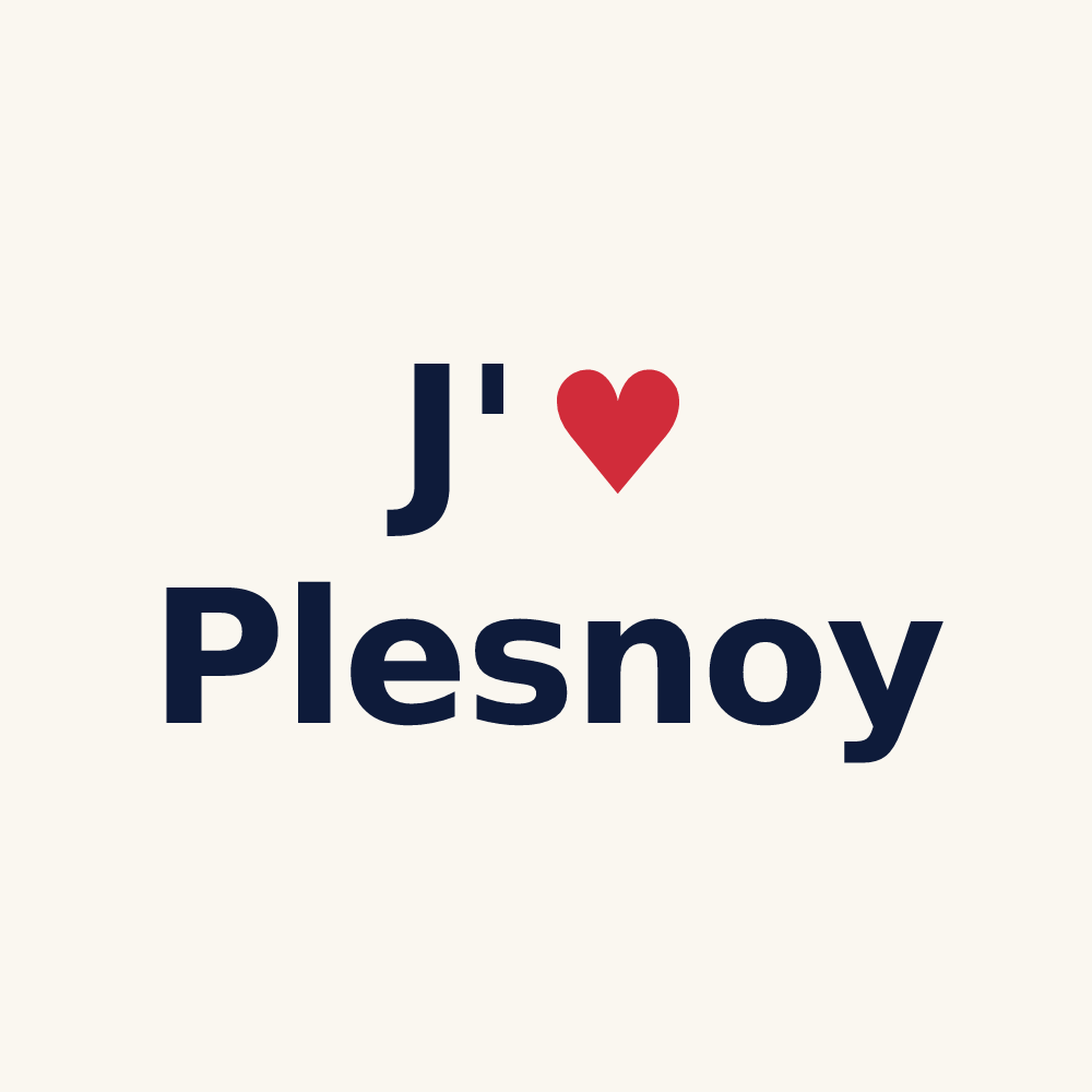 Tasse personnalisée Plesnoy — design J'aime Plesnoy