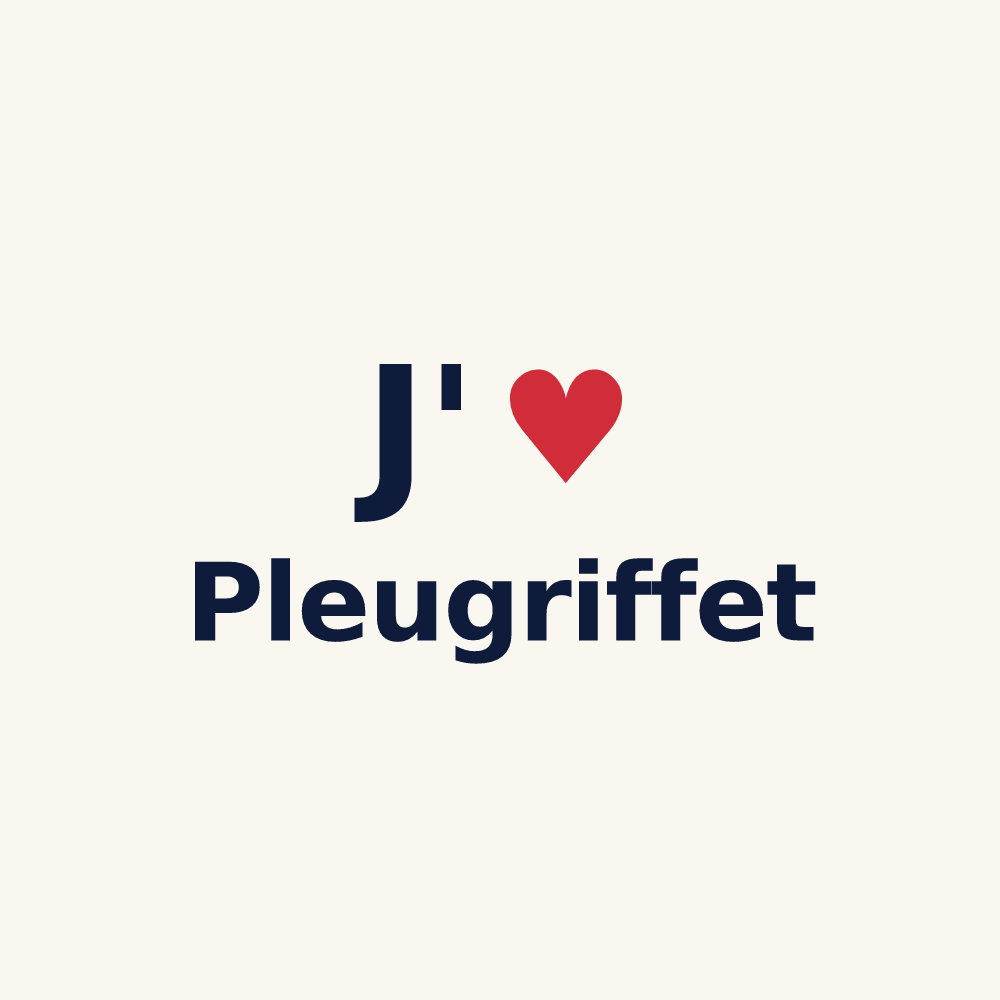 Tasse personnalisée Pleugriffet — design J'aime Pleugriffet