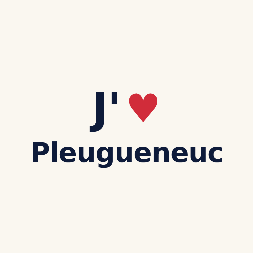 Tasse personnalisée Pleugueneuc — design J'aime Pleugueneuc
