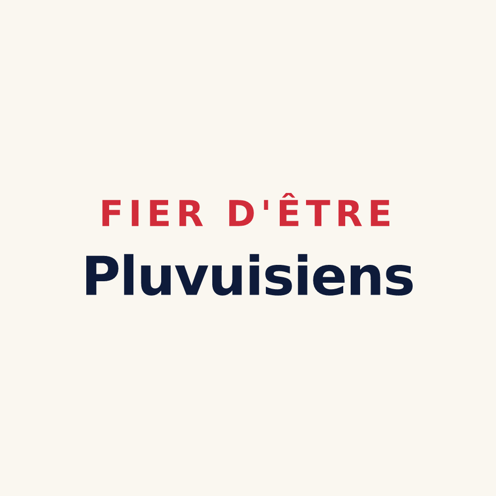 Tasse « Fier d'être Pluvuisiens » — design pour Pleuvezain
