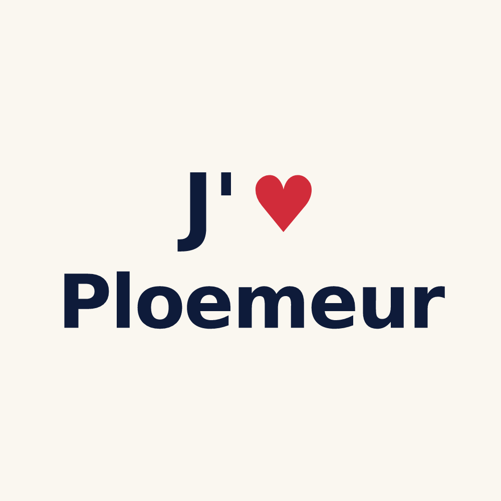 Tasse personnalisée Ploemeur — design J'aime Ploemeur