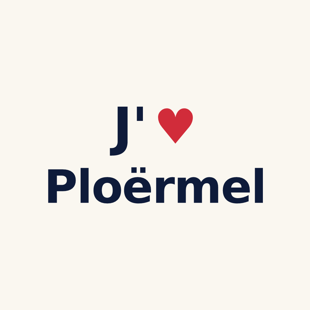 Tasse personnalisée Ploërmel — design J'aime Ploërmel