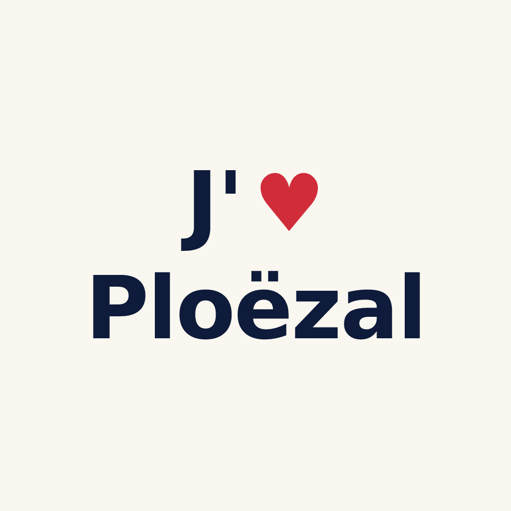 Tasse personnalisée Ploëzal — design J'aime Ploëzal
