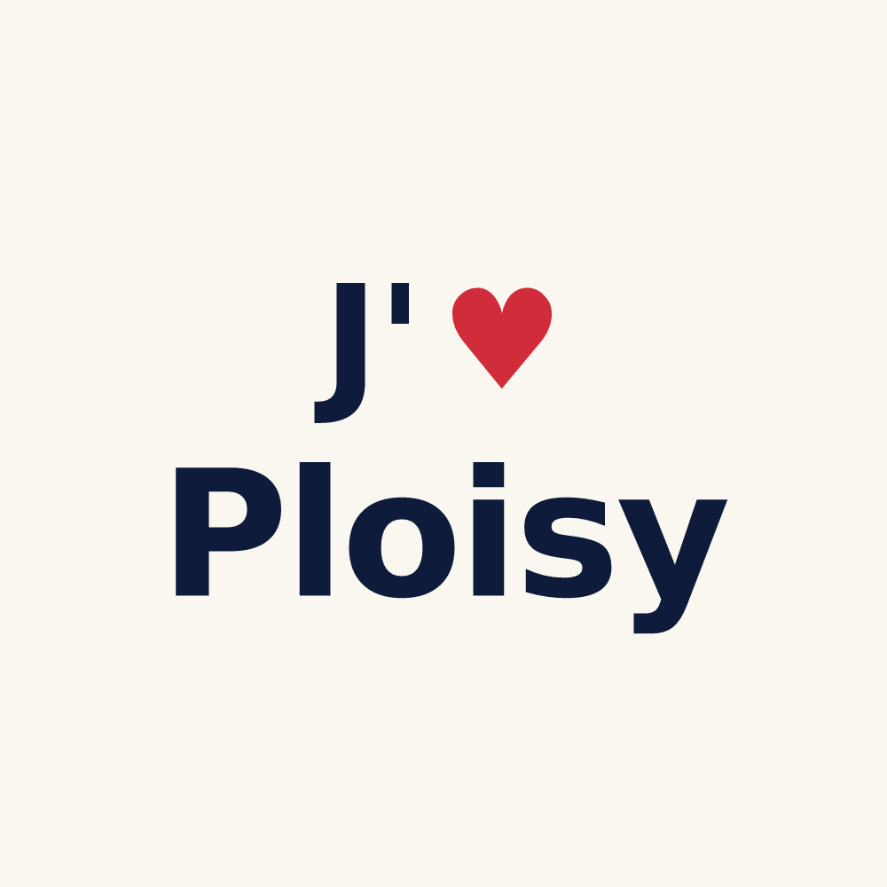 Tasse personnalisée Ploisy — design J'aime Ploisy