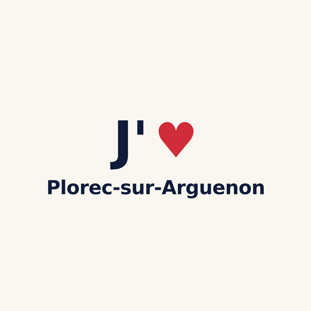 Tasse personnalisée Plorec-sur-Arguenon — design J'aime Plorec-sur-Arguenon