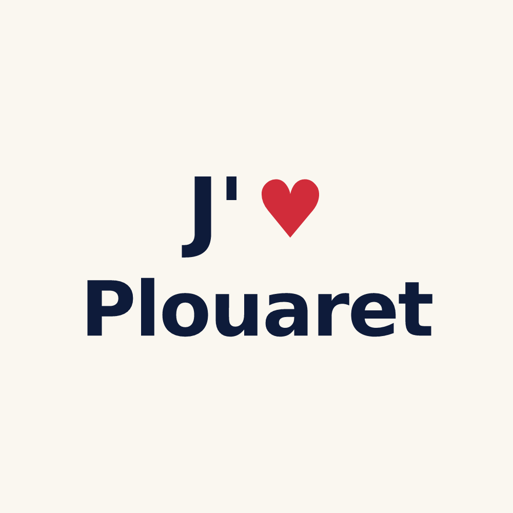 Tasse personnalisée Plouaret — design J'aime Plouaret