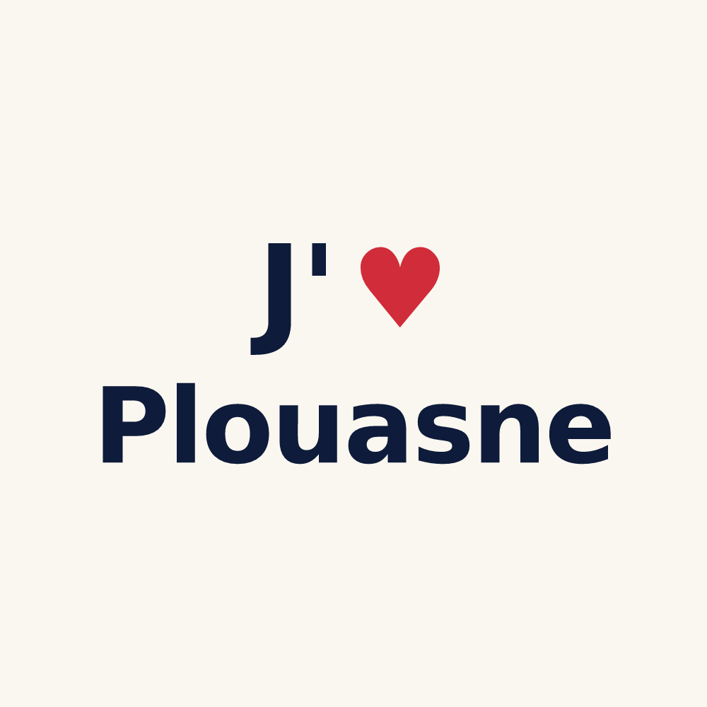 Tasse personnalisée Plouasne — design J'aime Plouasne