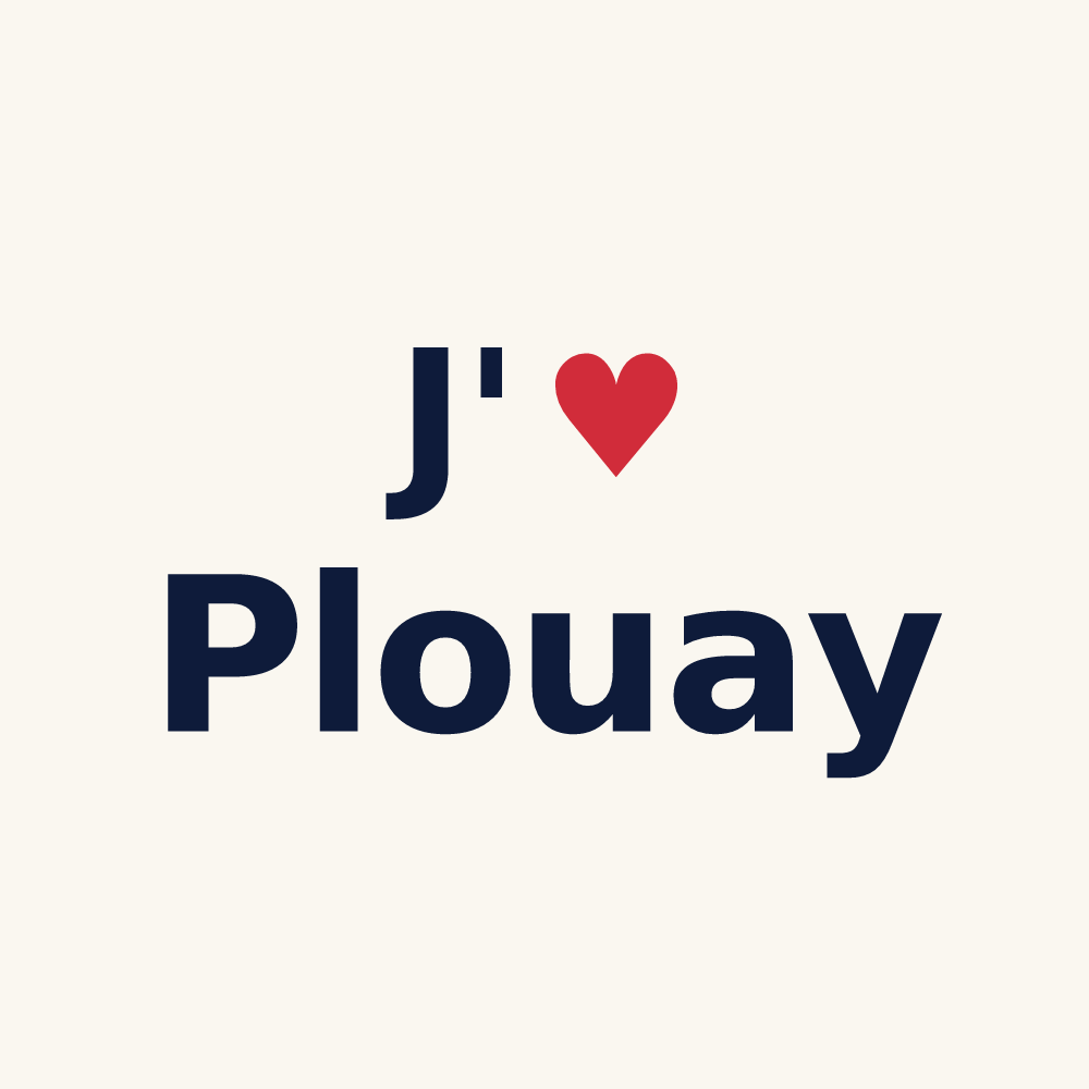Tasse personnalisée Plouay — design J'aime Plouay