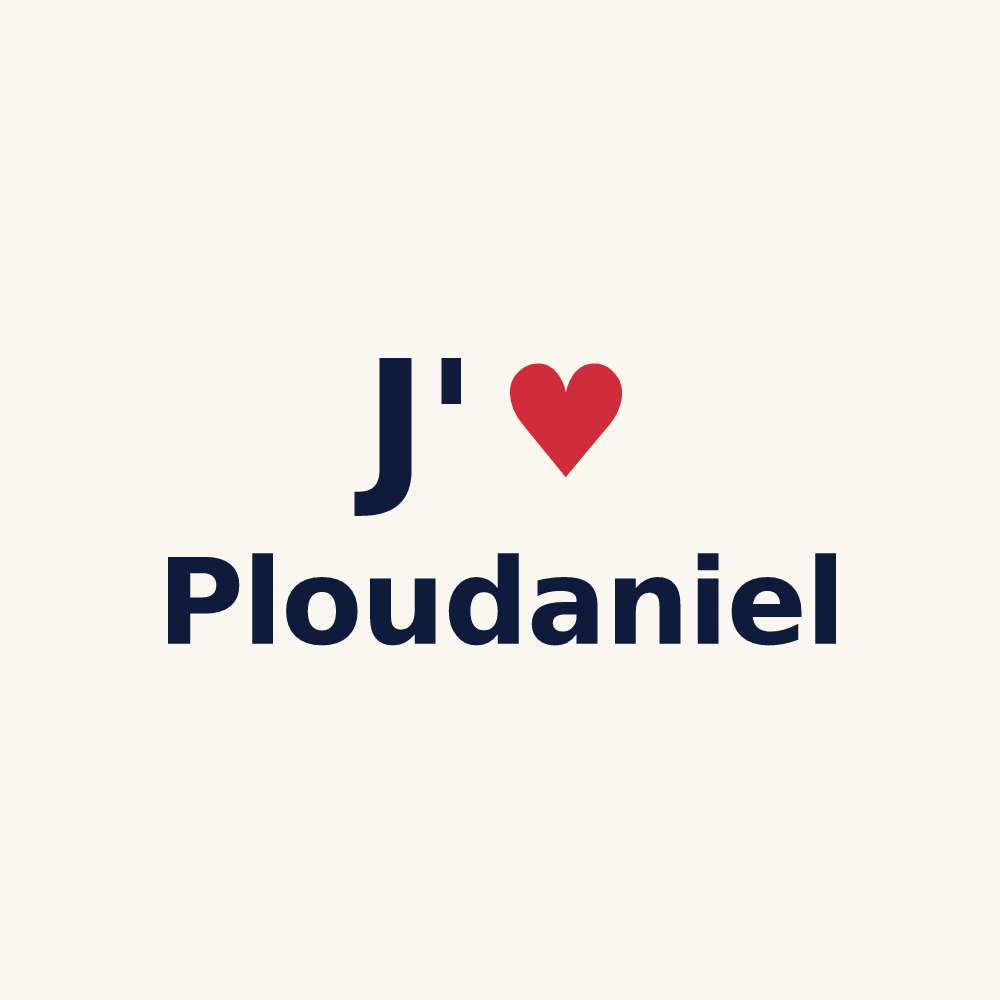 Tasse personnalisée Ploudaniel — design J'aime Ploudaniel