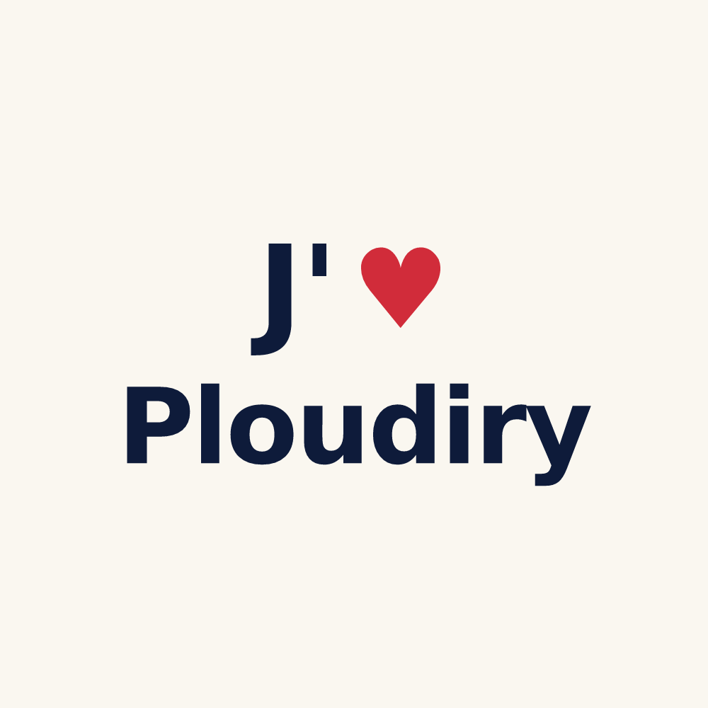 Tasse personnalisée Ploudiry — design J'aime Ploudiry