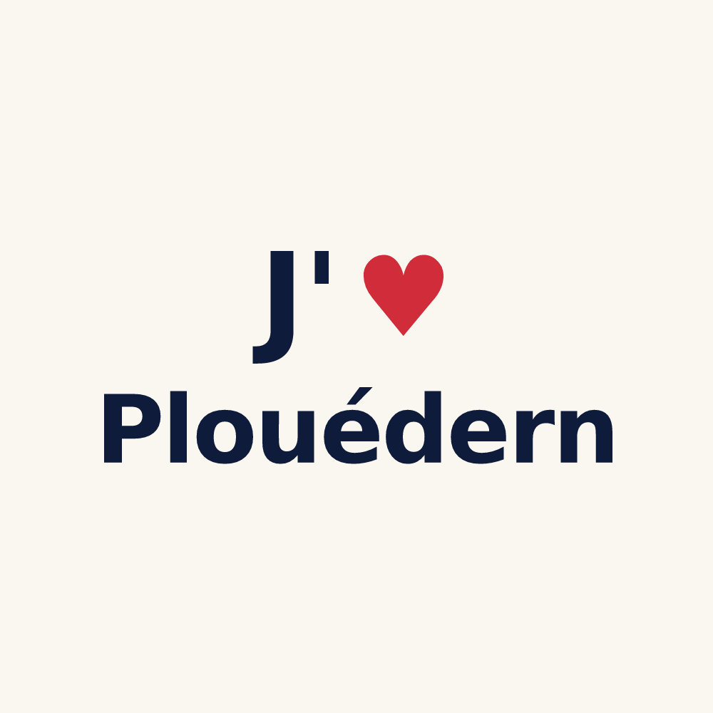 Tasse personnalisée Plouédern — design J'aime Plouédern