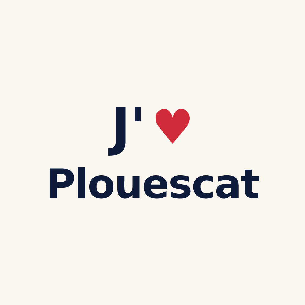 Tasse personnalisée Plouescat — design J'aime Plouescat