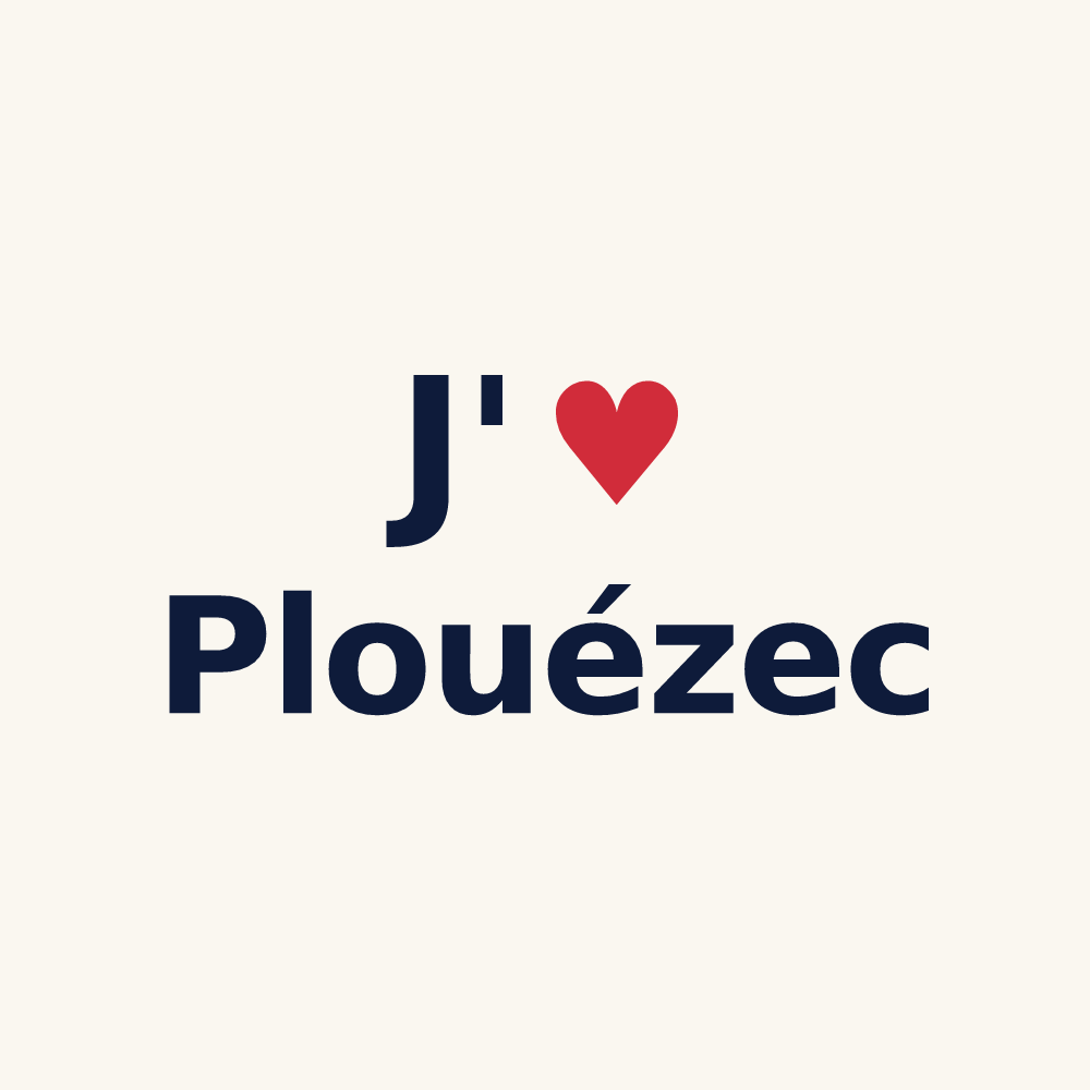 Tasse personnalisée Plouézec — design J'aime Plouézec
