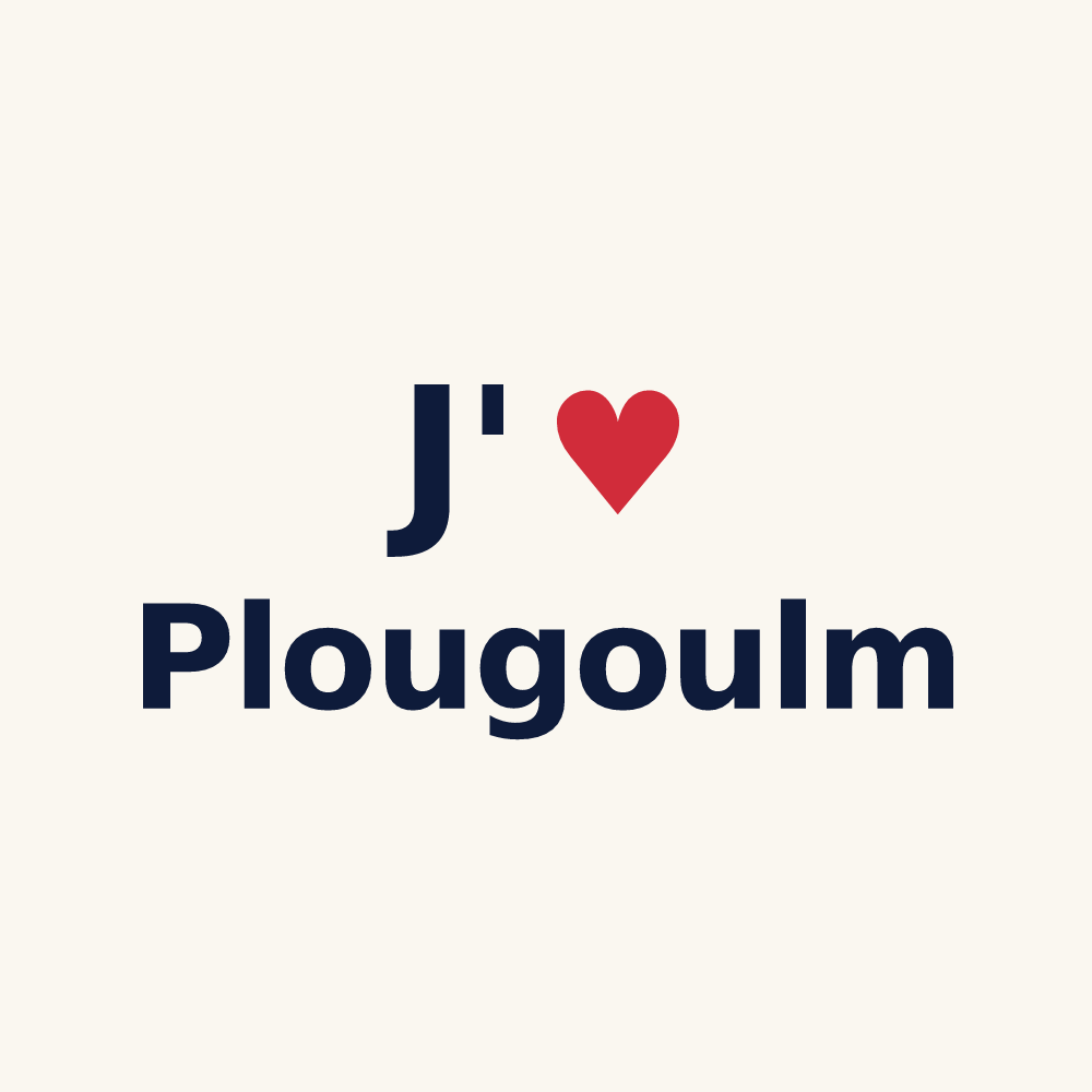 Tasse personnalisée Plougoulm — design J'aime Plougoulm