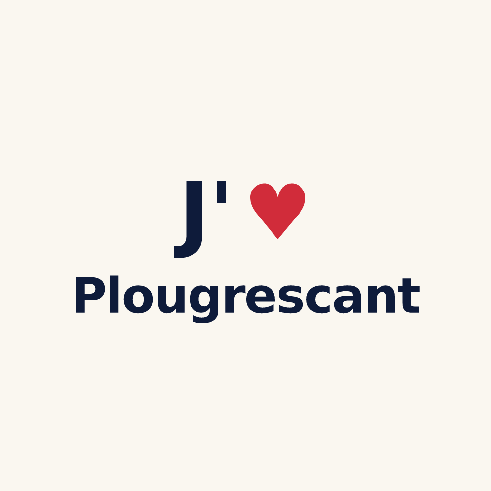 Tasse personnalisée Plougrescant — design J'aime Plougrescant