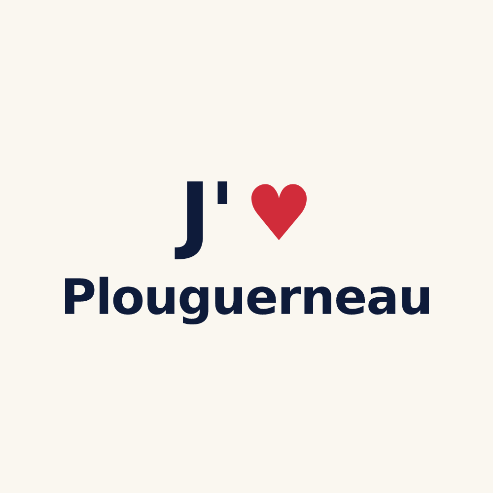 Tasse personnalisée Plouguerneau — design J'aime Plouguerneau