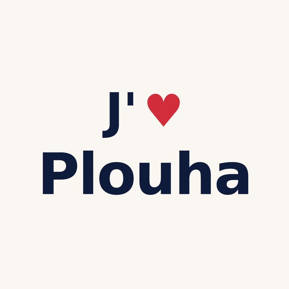 Tasse personnalisée Plouha — design J'aime Plouha