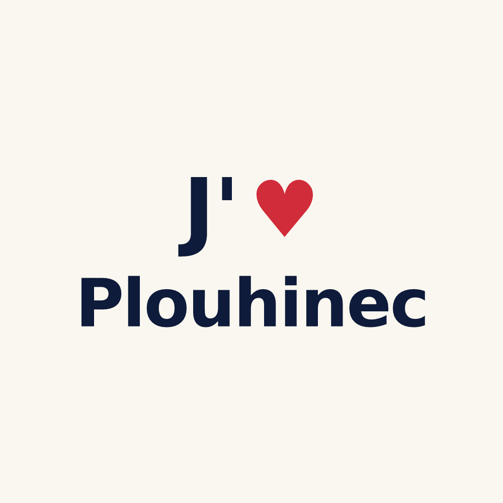 Tasse personnalisée Plouhinec — design J'aime Plouhinec