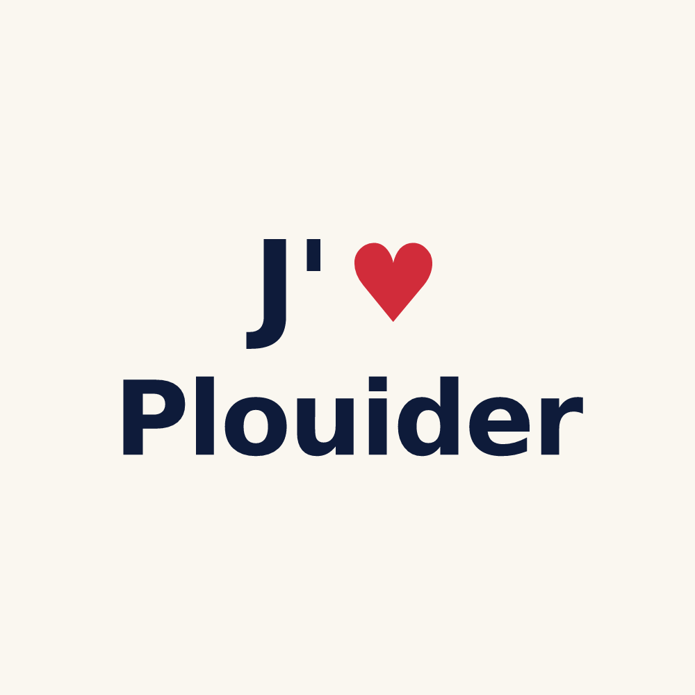 Tasse personnalisée Plouider — design J'aime Plouider