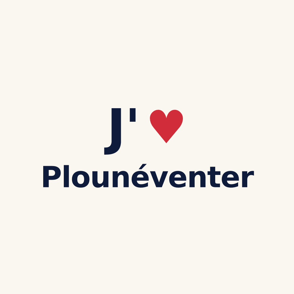 Tasse personnalisée Plounéventer — design J'aime Plounéventer
