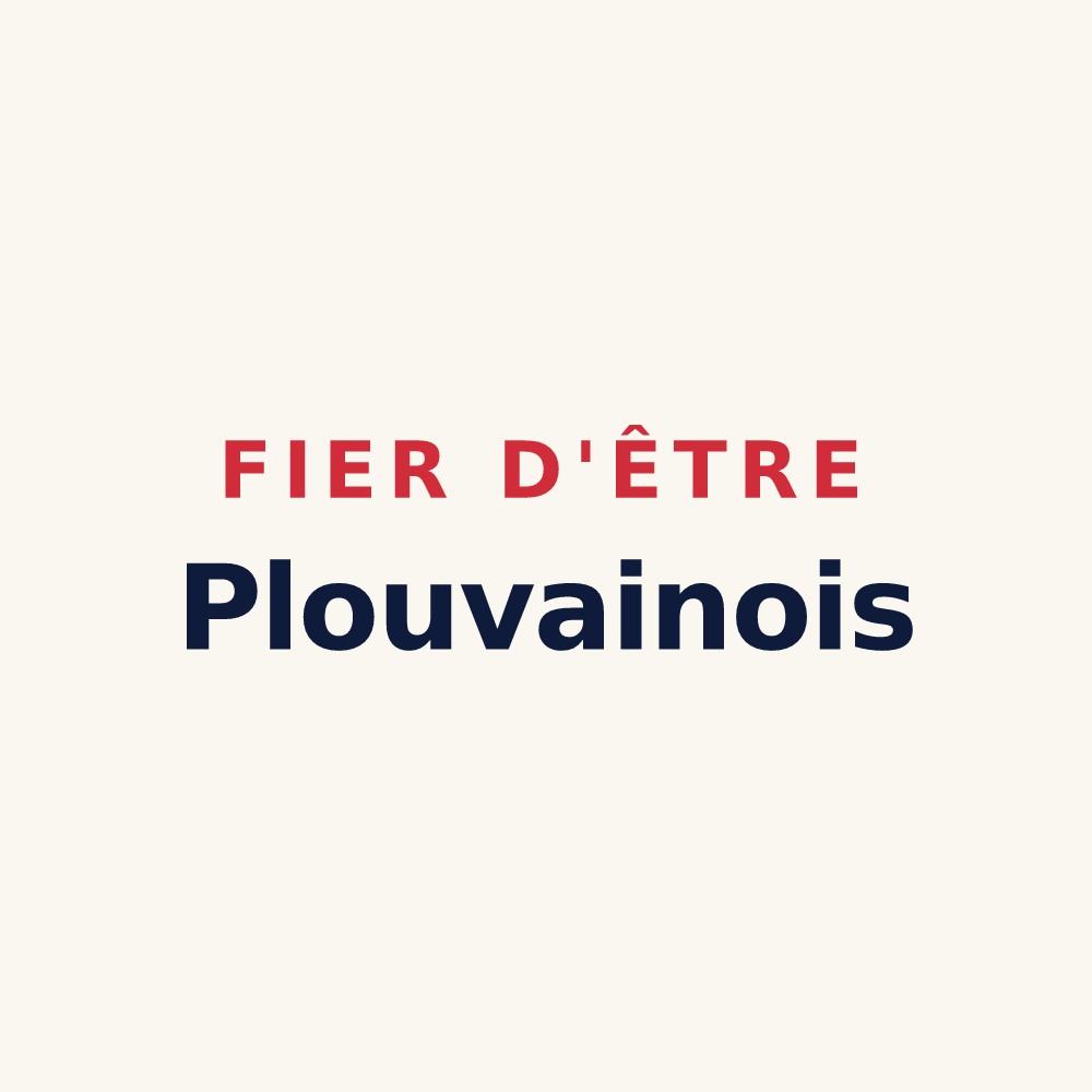 Tasse « Fier d'être Plouvainois » — design pour Plouvain