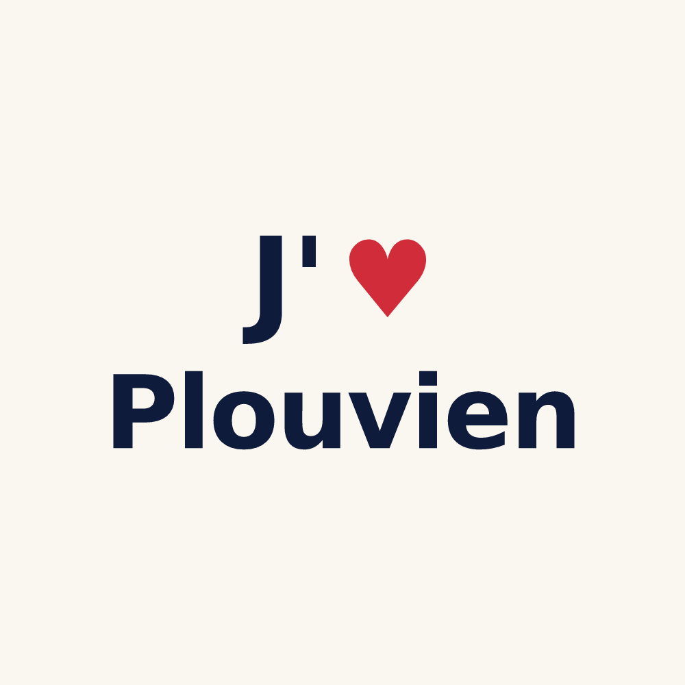 Tasse personnalisée Plouvien — design J'aime Plouvien