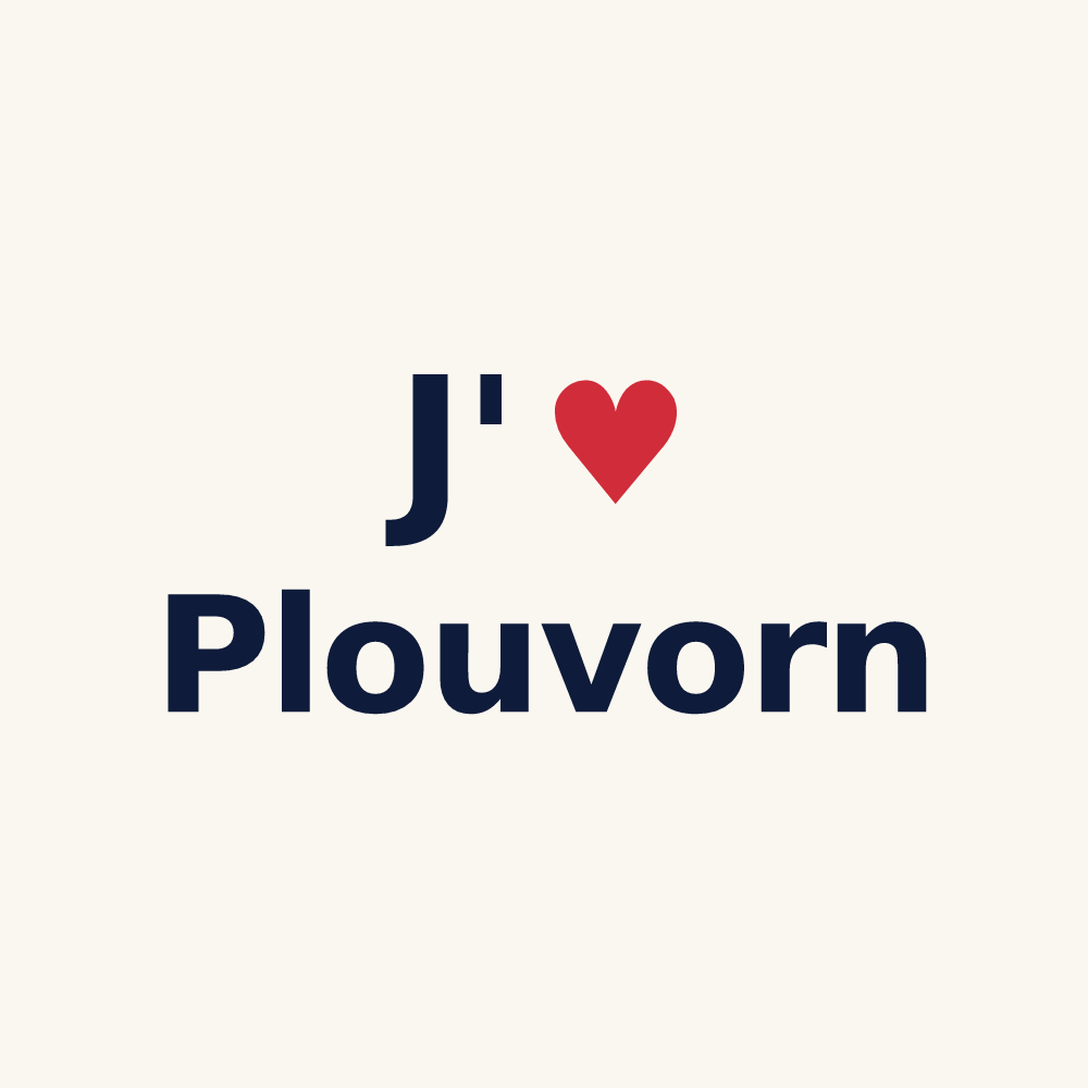 Tasse personnalisée Plouvorn — design J'aime Plouvorn