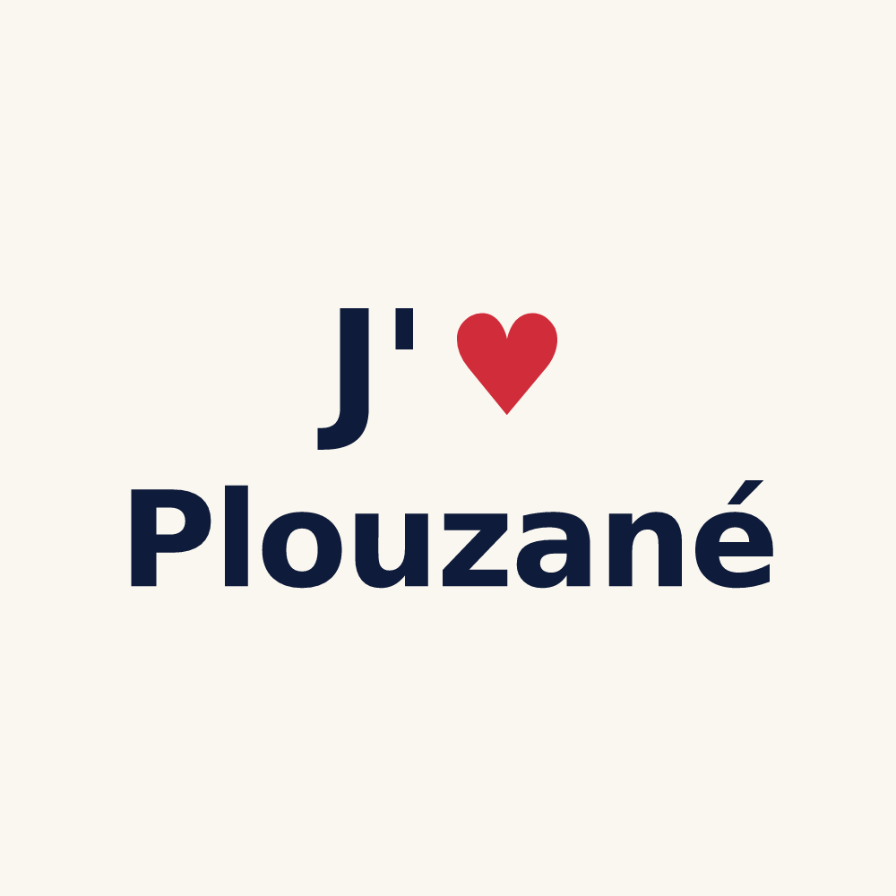 Tasse personnalisée Plouzané — design J'aime Plouzané