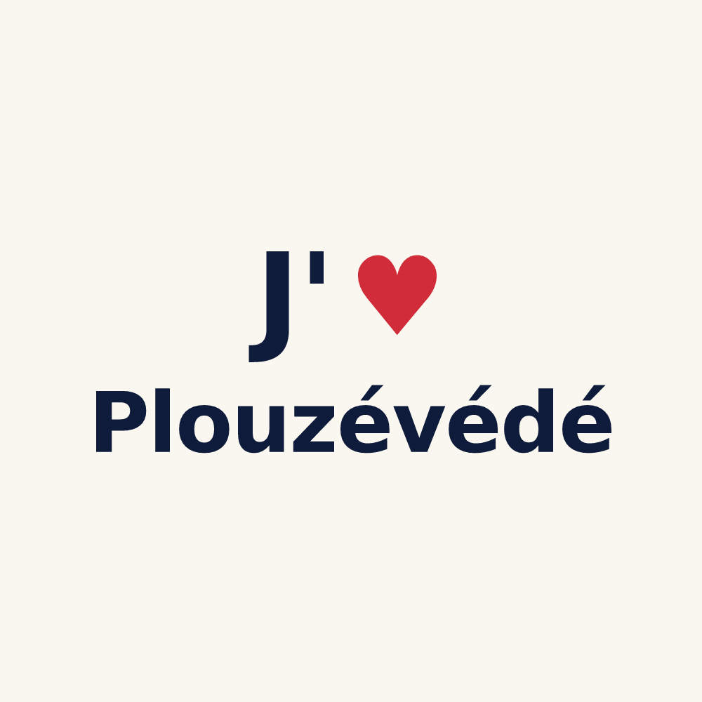 Tasse personnalisée Plouzévédé — design J'aime Plouzévédé