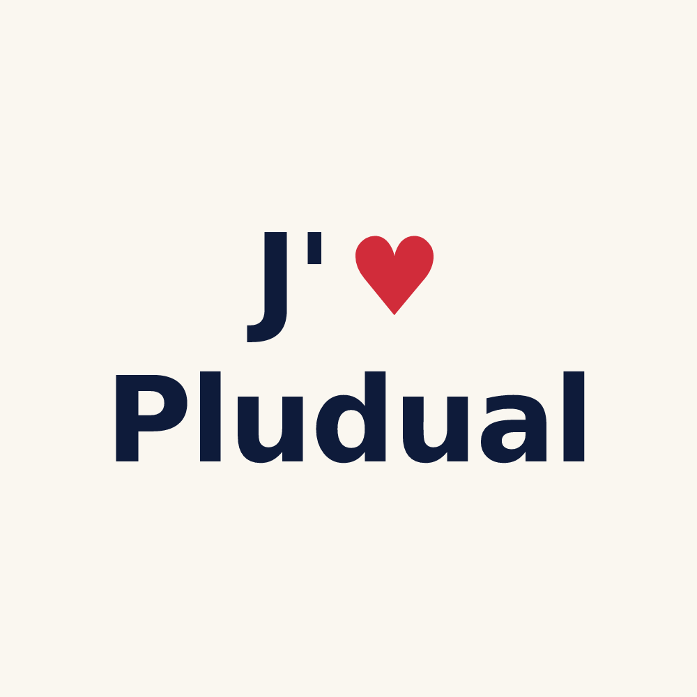 Tasse personnalisée Pludual — design J'aime Pludual