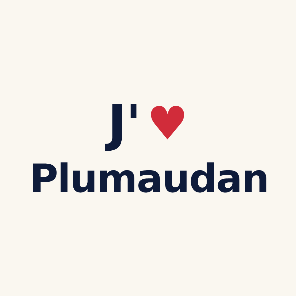 Tasse personnalisée Plumaudan — design J'aime Plumaudan