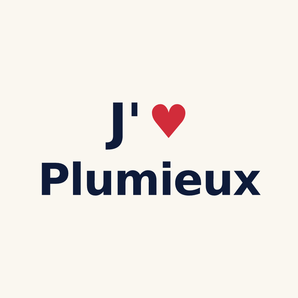 Tasse personnalisée Plumieux — design J'aime Plumieux