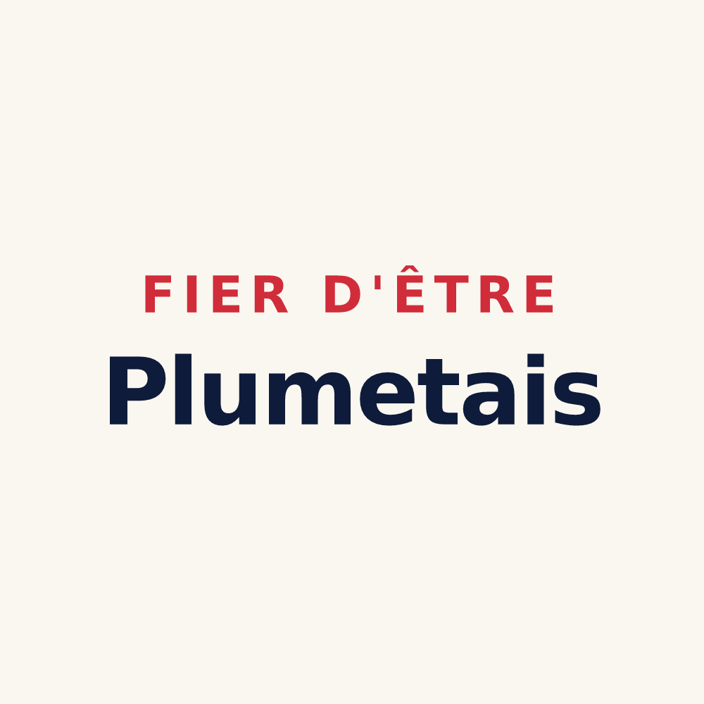 Tasse « Fier d'être Plumetais » — design pour Plumieux