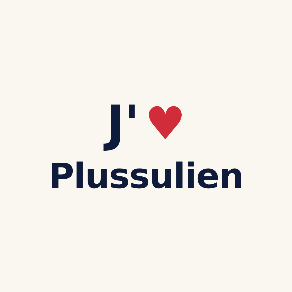 Tasse personnalisée Plussulien — design J'aime Plussulien