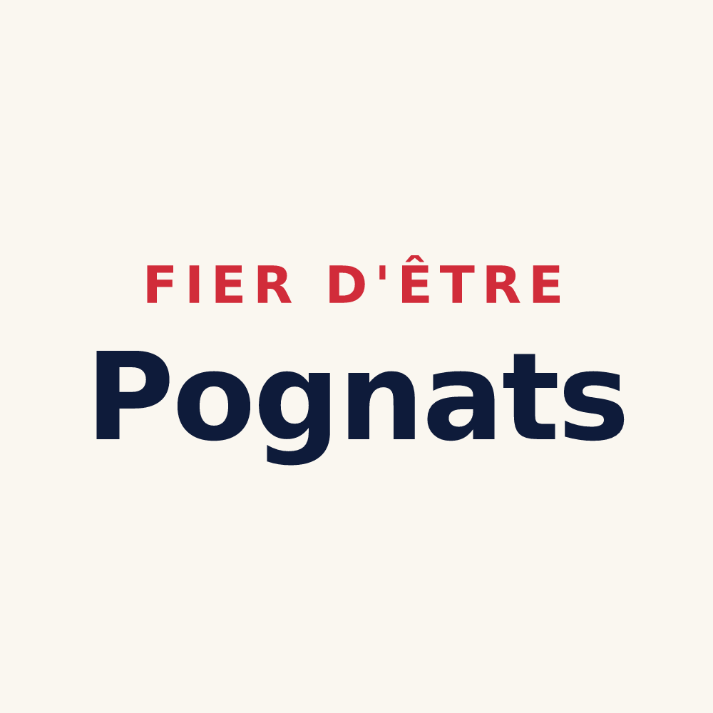 Tasse « Fier d'être Pognats » — design pour Pogny